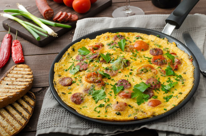 Omelette composée