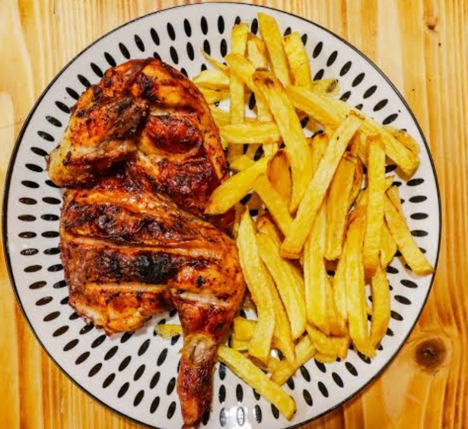 Demi poulet braisé